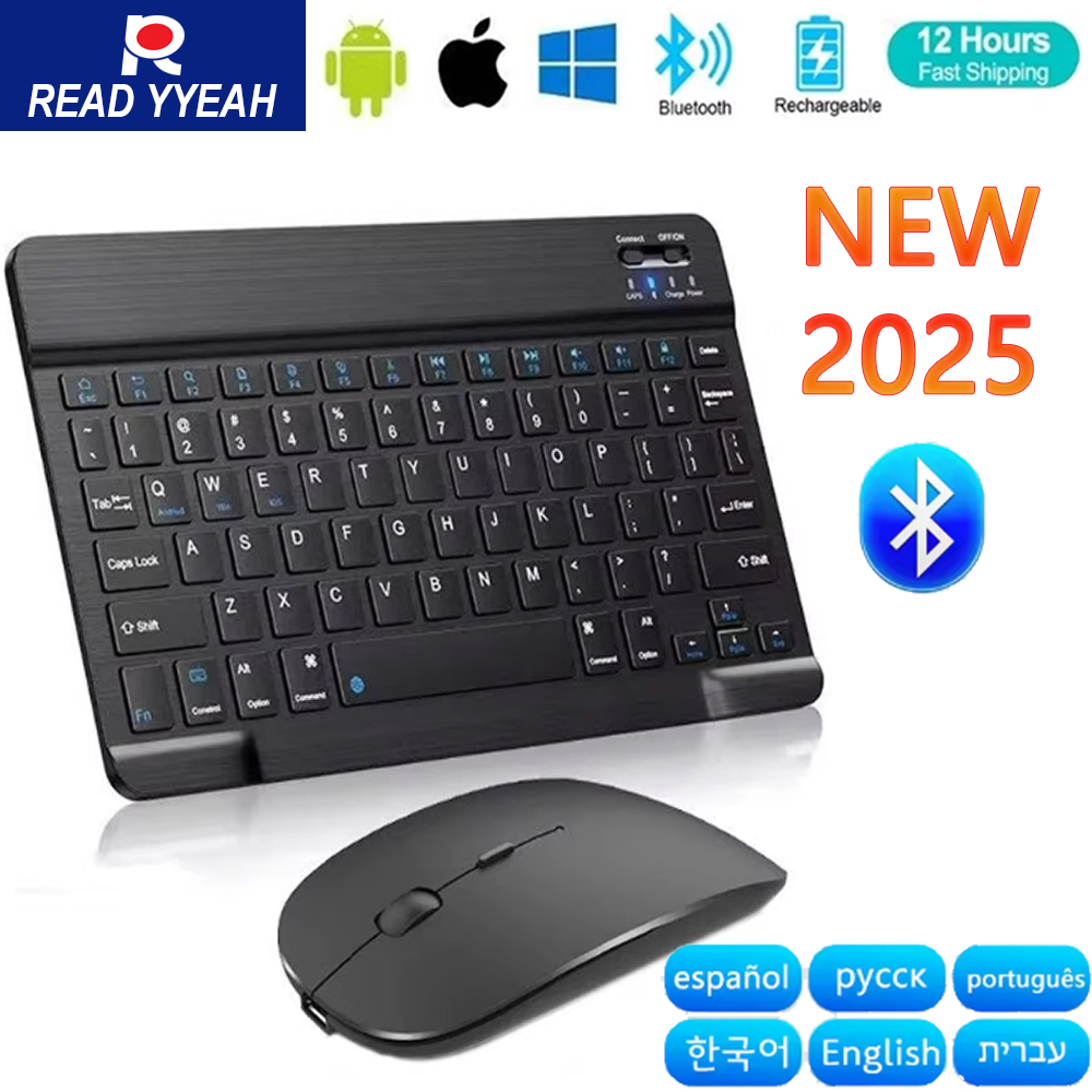Mini Wireless Mouse - Keyboard Mouse Nirkabel Bluetooth Baru 2025