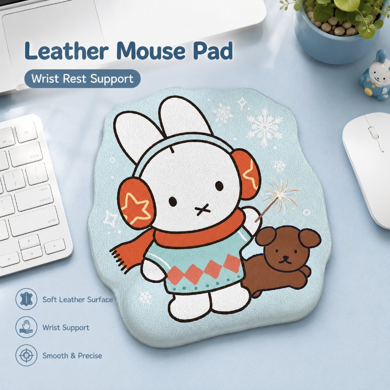 Laptop Accessories For Wrist Support - Alas Mouse Kulit Anime Miffy dengan