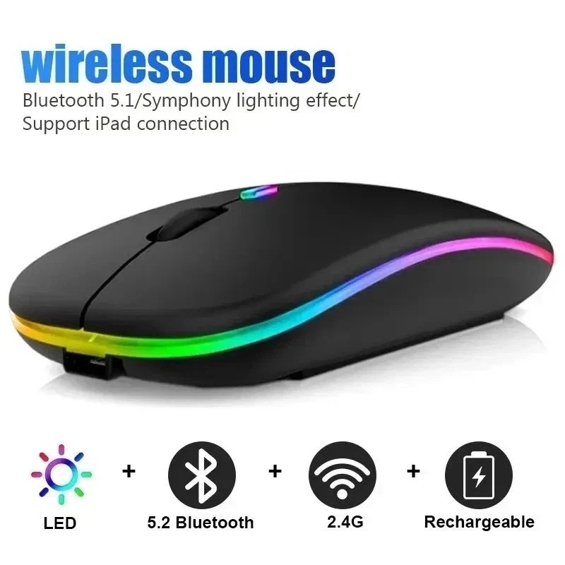 Mini Wireless Mouse - Mouse Nirkabel Bluetooth Mode Ganda Pegangan