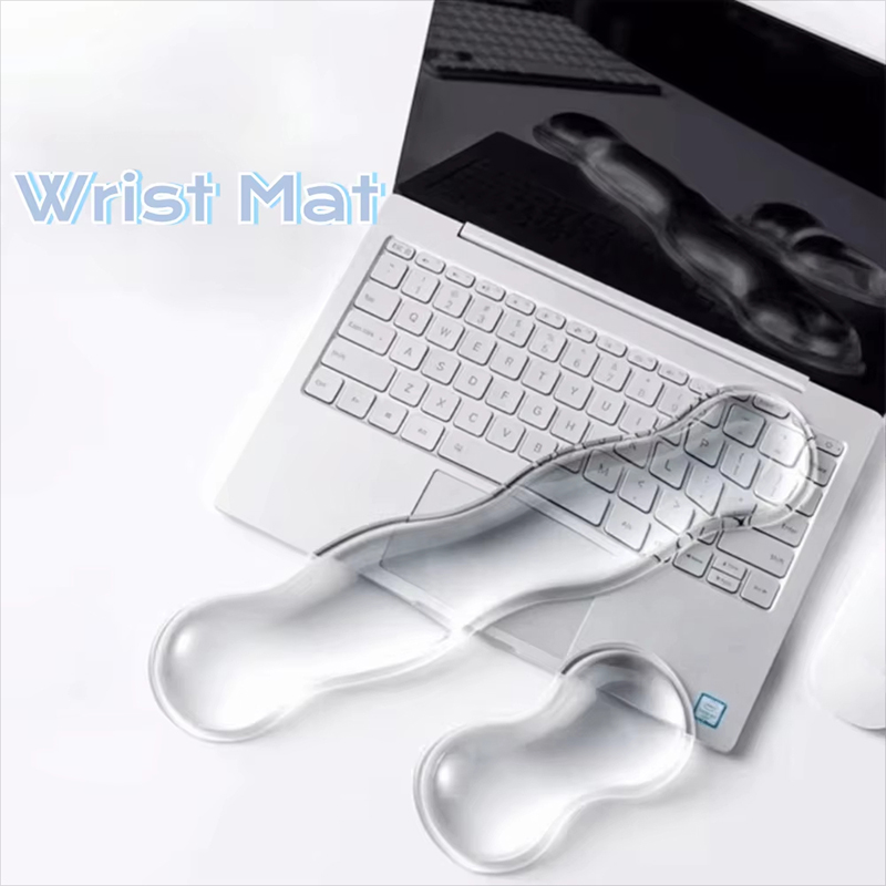Laptop Accessories For Wrist Support - Alas Mouse Transparan dan Penyangga Pergelangan