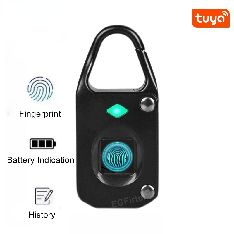 Laptop Backpack Anti Theft - Tuya gembok pintar sidik jari Mini,