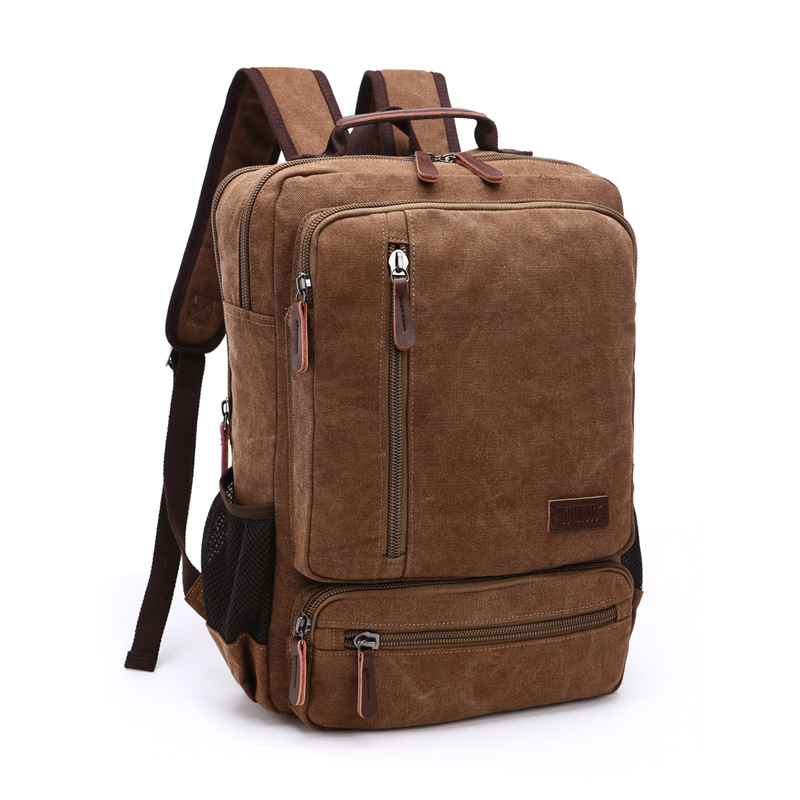 Laptop Backpack Anti Theft - Ransel Kanvas Antik Tas Bahu Travel