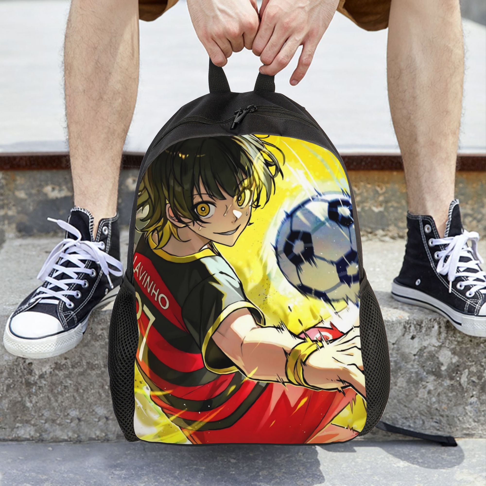 Laptop Backpack Anti Theft - Bachira Meguru Blue Locks Anime Ransel