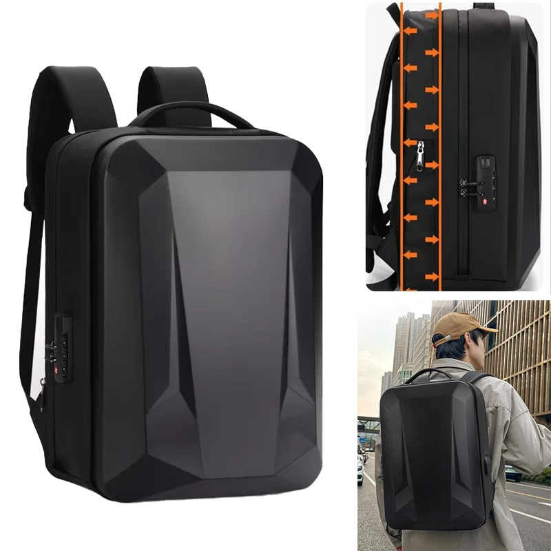 Laptop Backpack Anti Theft - Ransel Laptop Hardshell 15.6-16 inci yang