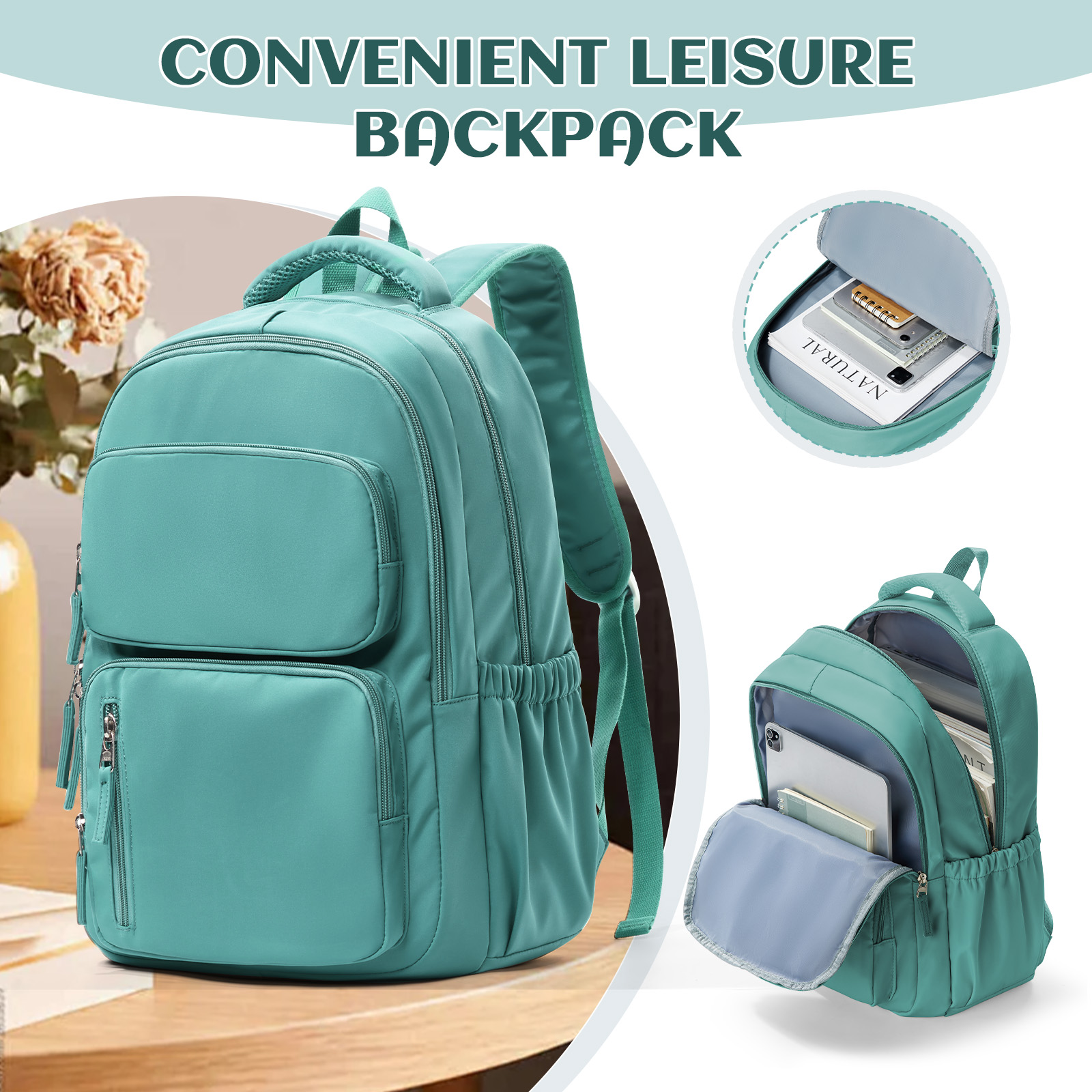 Laptop Backpack Anti Theft - Tas punggung Laptop ringan untuk pria