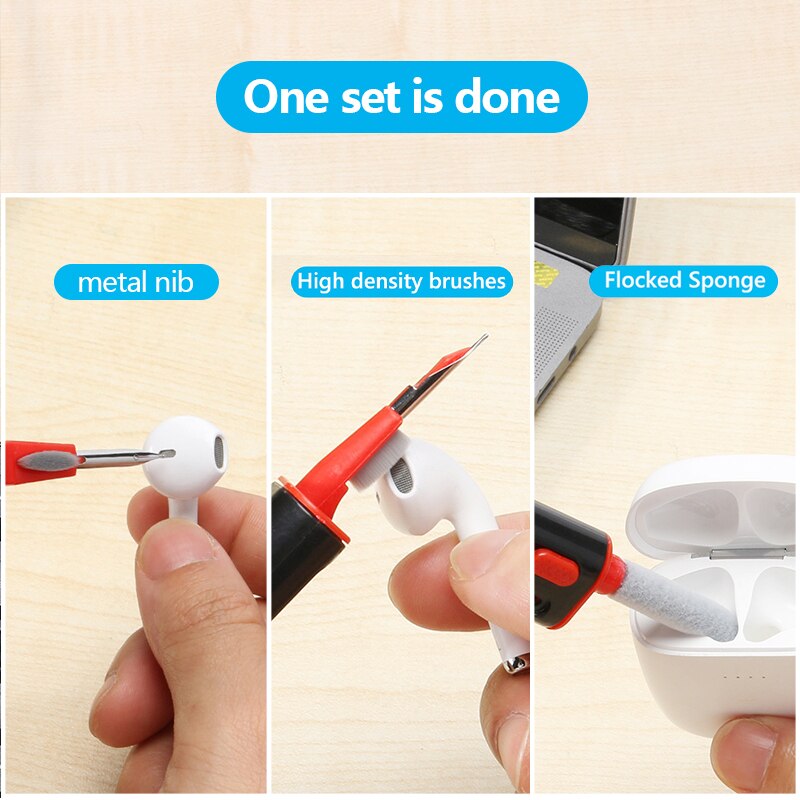 Kit Sikat Pembersih Earphone 3 - Laptop Accessories Cleaning Kit ulasan dan harga