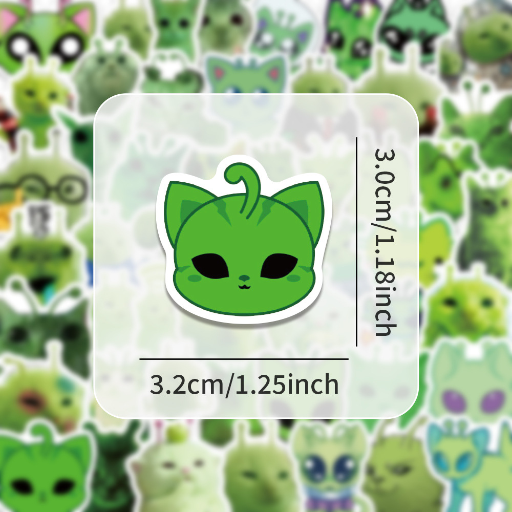 100pcs Stiker Emoji Kucing Ali - Laptop Accessories To Gift ulasan dan harga