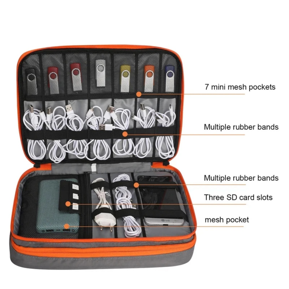 Tas Organizer aksesori elektro - Laptop Electronics Accessories ulasan dan harga