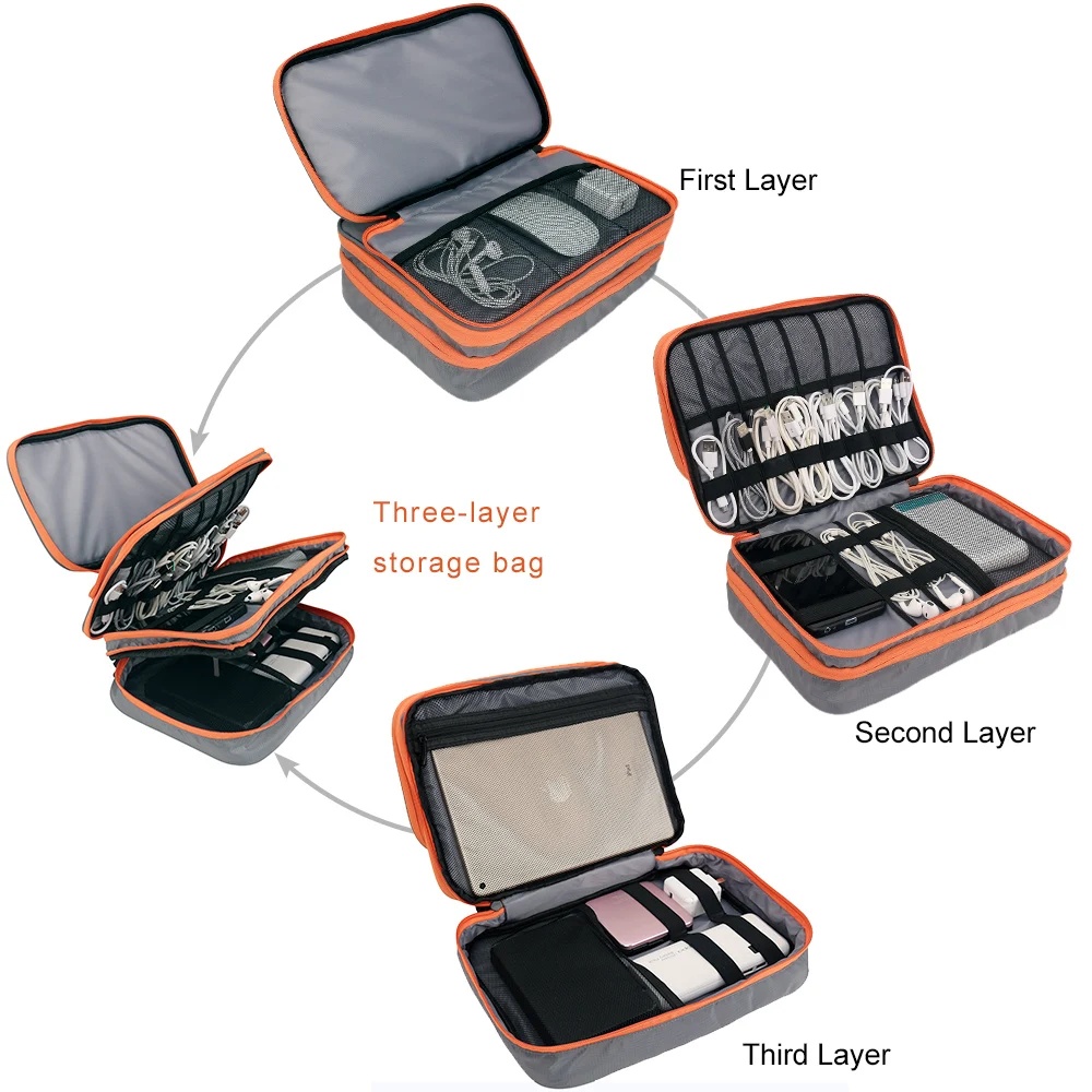 Tas Organizer aksesori elektro - Laptop Electronics Accessories ulasan dan harga