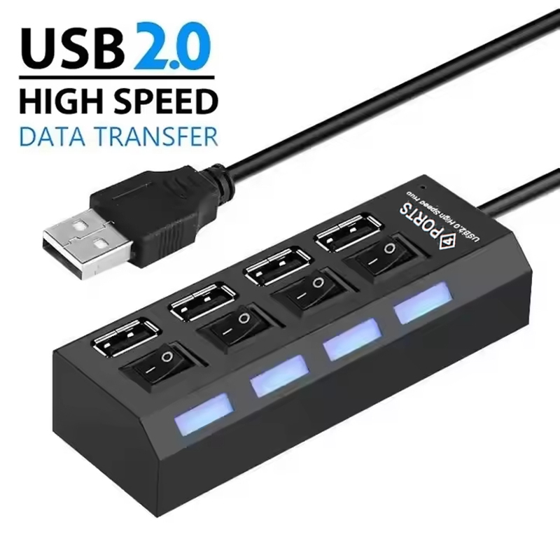 Splitter Ekstensi Hub USB 2.0  - Laptop Accessories Computer ulasan dan harga