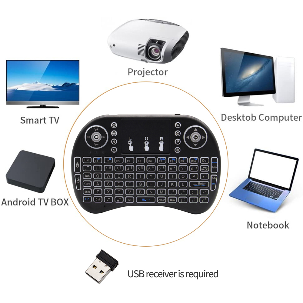Papan ketik nirkabel Mini I8 P - Mini Wireless Mouse ulasan dan harga