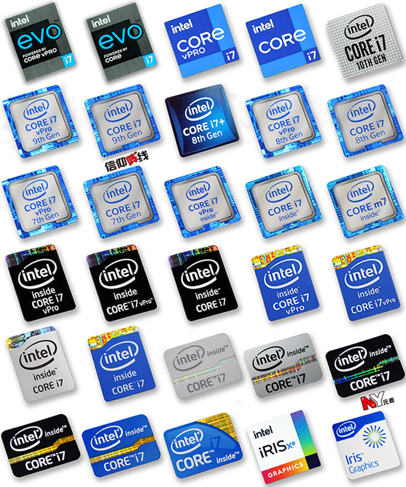 Stiker Label CPU Desktop Lapto - Intel Cpu Core I7 ulasan dan harga