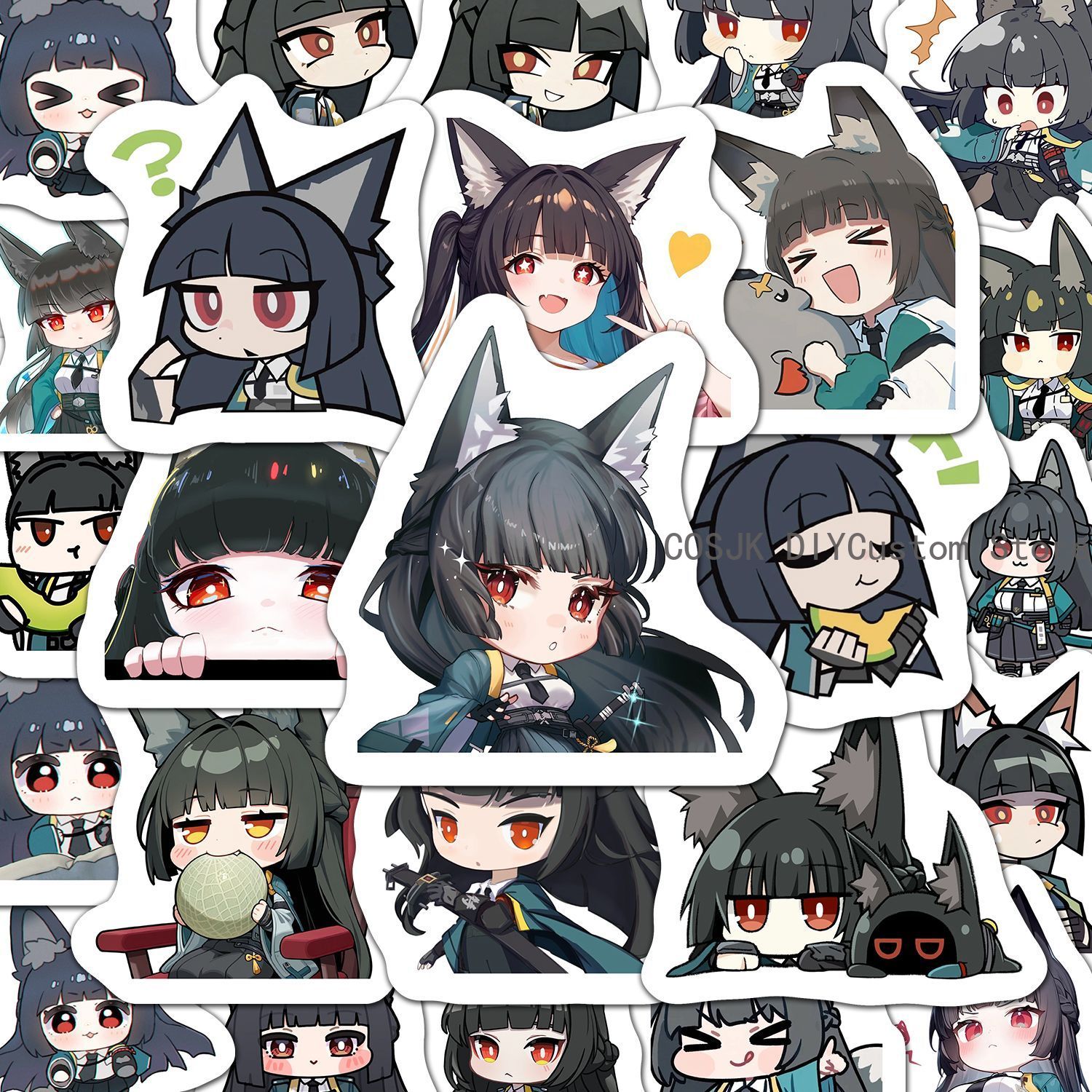 60 Buah Stiker Anime Versi Q Z - Laptop Accessories To Gift ulasan dan harga