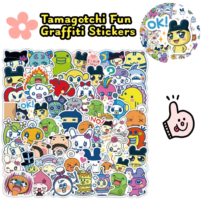 Stiker Tamagotchi Jepang Hewan - Good Laptop Accessories ulasan dan harga