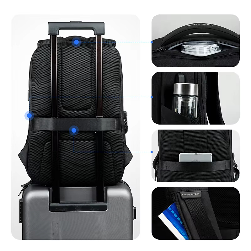 Mark Ryden Tas Ransel Pria Bis - Laptop Backpack Anti Theft ulasan dan harga