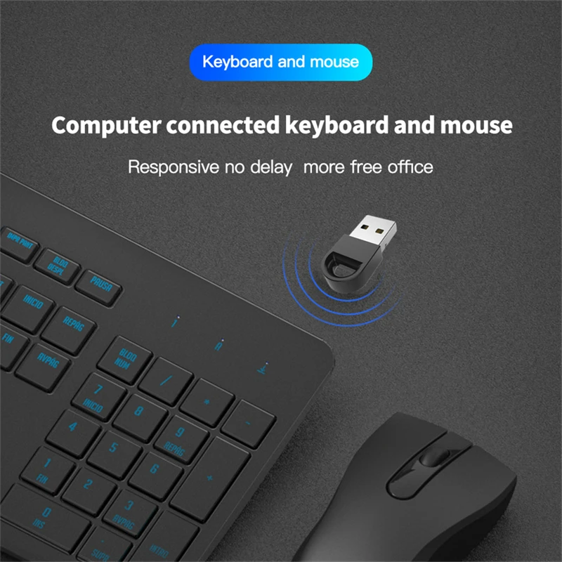 Adaptor USB Bluetooth 5.1 Adap - Mini Wireless Mouse ulasan dan harga