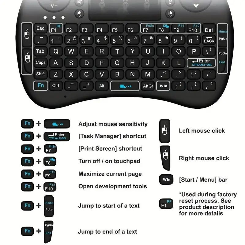 Keyboard Nirkabel Mini 2.4GHz  - Mini Wireless Mouse ulasan dan harga