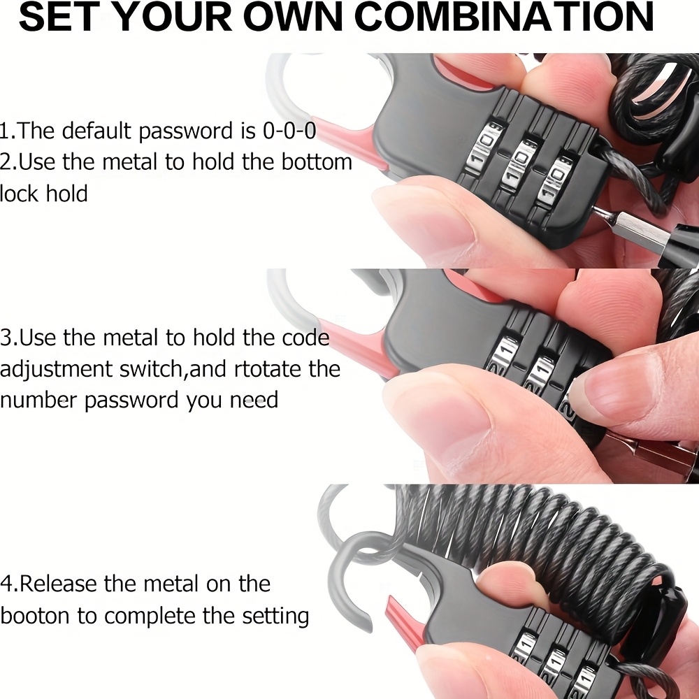 Gembok Kombinasi 3 Digit denga - Laptop Backpack Anti Theft ulasan dan harga