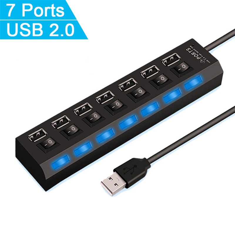 Pemisah Hub USB 2.0 7 Port unt - Laptop Accessories Computer ulasan dan harga