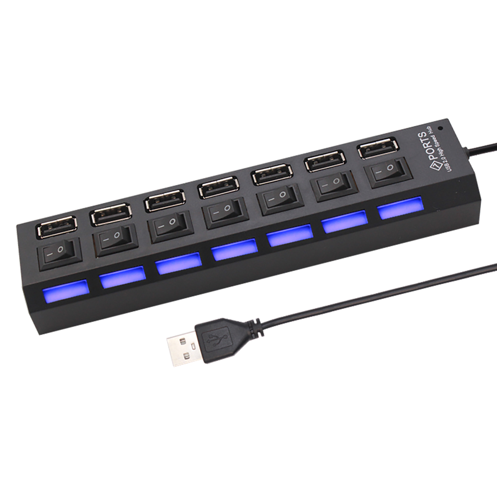 Pemisah Hub USB 2.0 7 Port unt - Laptop Accessories Computer ulasan dan harga