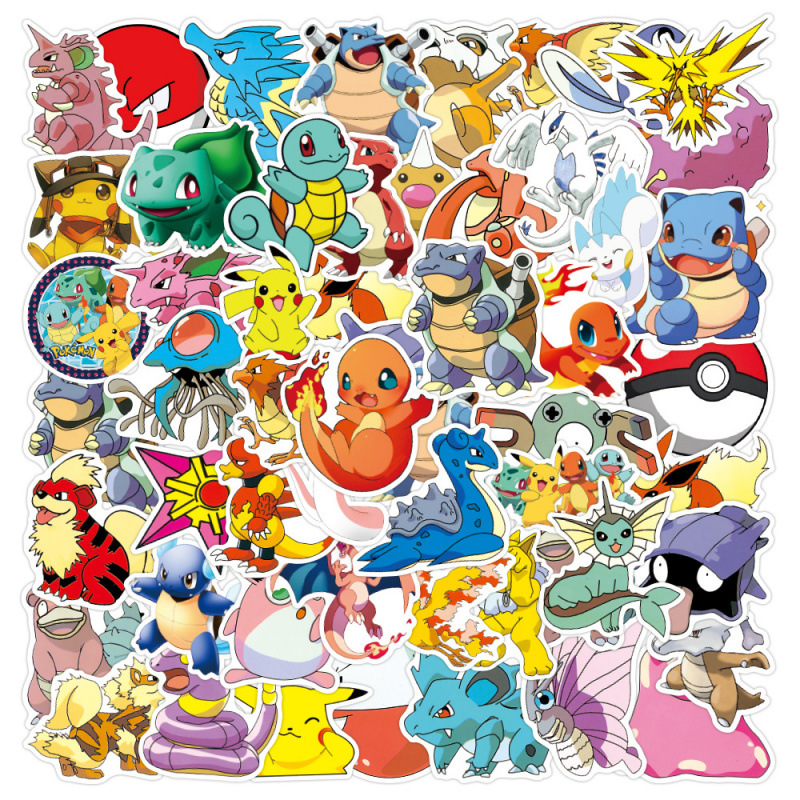49pcs Stiker Kartun Anime Kawa - Laptop Accessories To Gift ulasan dan harga
