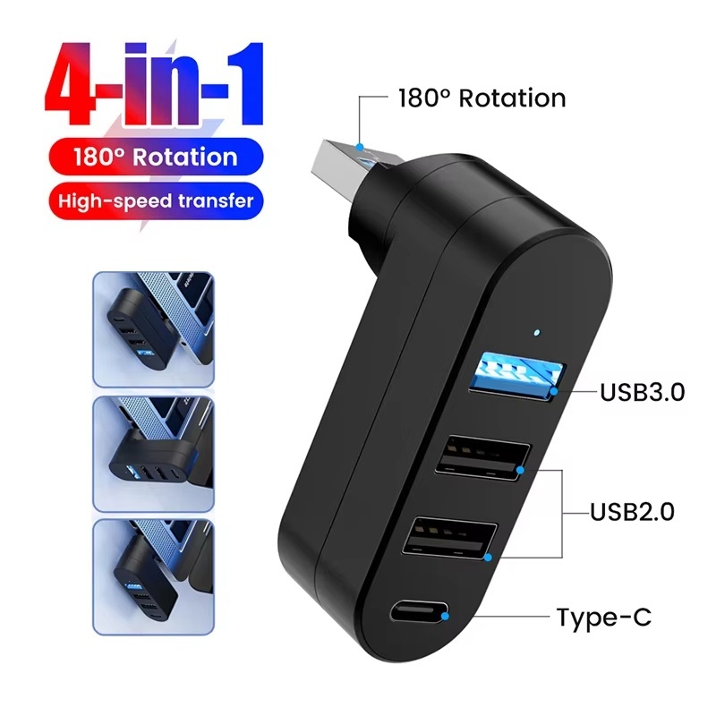 Kotak Splitter Mini USB Hub 3. - Laptop Accessories Macbook ulasan dan harga