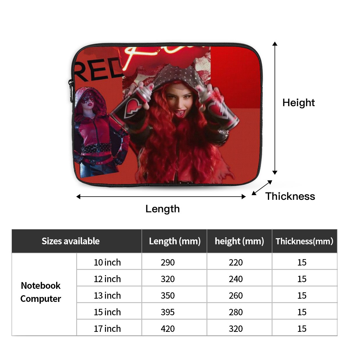 Descendants 4 The Rise Of Red  - Laptop Accessories Pouch ulasan dan harga