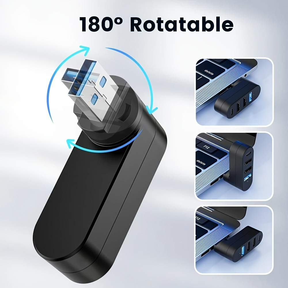 Mini Splitter 4 Port USB Hub 3 - Laptop Accessories Macbook ulasan dan harga
