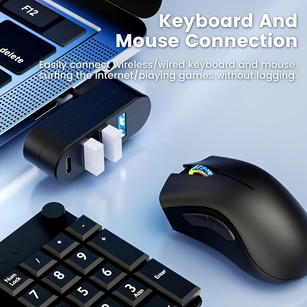 Mini Splitter 4 Port USB Hub 3 - Laptop Accessories Macbook ulasan dan harga